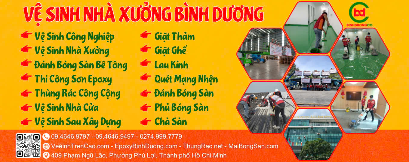 vệ sinh nhà xưởng Bình Dương